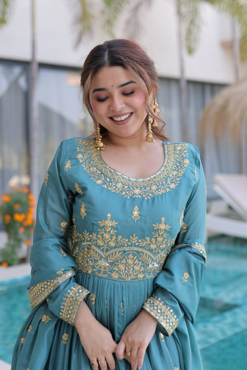 MAJESTIC SEQUINS SILK SHARARA SUIT