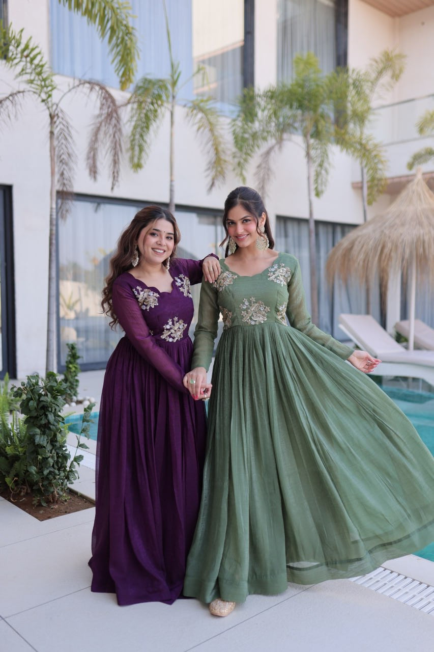 Aurelia Beaded Luxe Gown