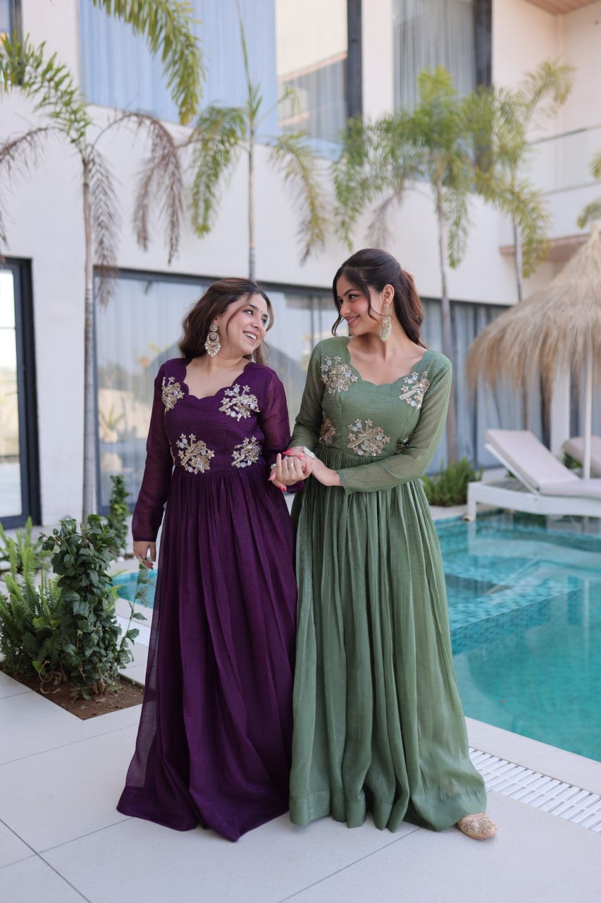 Aurelia Beaded Luxe Gown