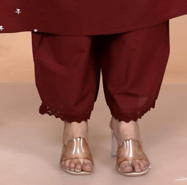 Vastrawala Embroidered Frock Kurta and Pant - Image 5
