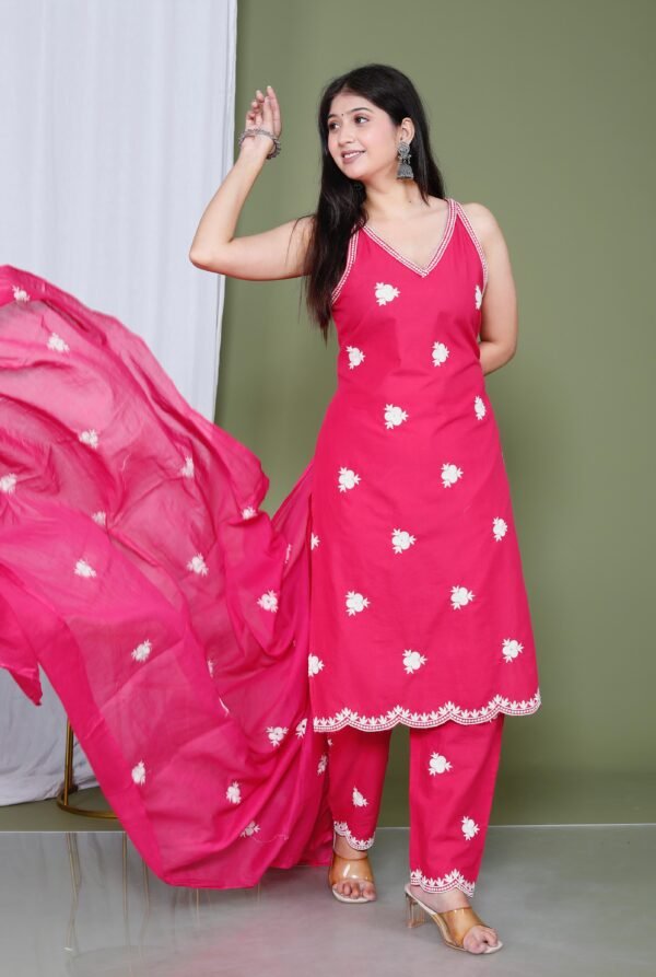 Vastrawala Cotton Kurta Set For Women